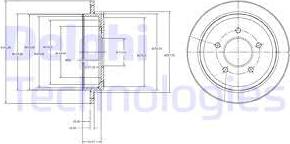 Delphi BG4121 - Тормозной диск autospares.lv