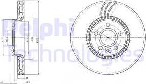Delphi BG4123 - Тормозной диск autospares.lv