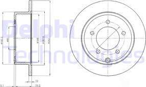 Delphi BG4179 - Тормозной диск autospares.lv