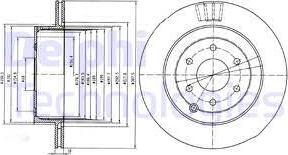 Delphi BG4174 - Тормозной диск autospares.lv