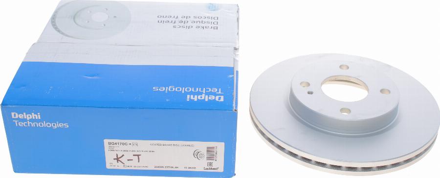 Delphi BG4170C - Тормозной диск autospares.lv