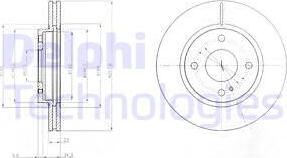 Delphi BG4170 - Тормозной диск autospares.lv