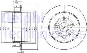 Delphi BG4178 - Тормозной диск autospares.lv