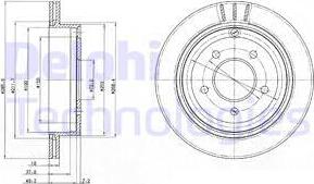 Delphi BG4177 - Тормозной диск autospares.lv