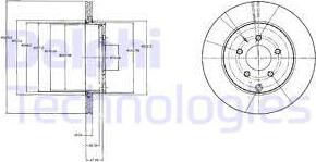 Delphi BG4341 - Тормозной диск autospares.lv