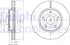 Delphi BG4304 - Тормозной диск autospares.lv