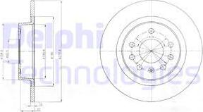 Delphi BG4300 - Тормозной диск autospares.lv