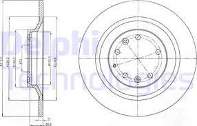 Delphi BG4318 - Тормозной диск autospares.lv