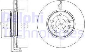 Delphi BG4317 - Тормозной диск autospares.lv