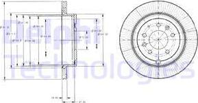 Delphi BG4336 - Тормозной диск autospares.lv