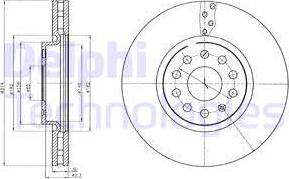 Delphi BG4330C - Тормозной диск autospares.lv