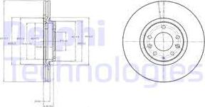 Delphi BG4332 - Тормозной диск autospares.lv