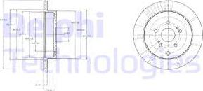 Delphi BG4329 - Тормозной диск autospares.lv