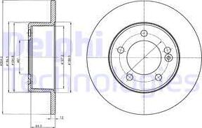 Delphi BG4321 - Тормозной диск autospares.lv