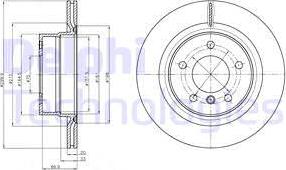 Delphi BG4293 - Тормозной диск autospares.lv