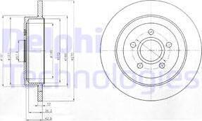 Delphi BG4245 - Тормозной диск autospares.lv