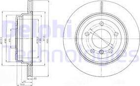 Delphi BG4243C-19B1 - Тормозной диск autospares.lv