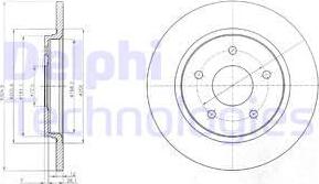 Delphi BG4247 - Тормозной диск autospares.lv