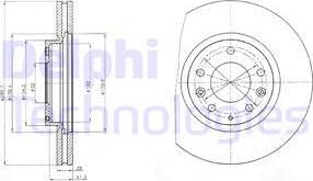 Delphi BG4256 - Тормозной диск autospares.lv