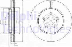 Delphi BG4253 - Тормозной диск autospares.lv