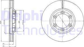 Delphi BG4252 - Тормозной диск autospares.lv