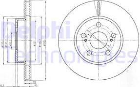 Delphi BG4269 - Тормозной диск autospares.lv