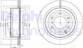 Delphi BG4263 - Тормозной диск autospares.lv