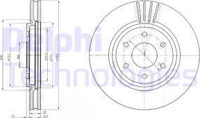 Delphi BG4205 - Тормозной диск autospares.lv