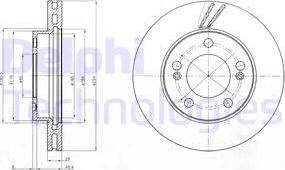 Delphi BG4206 - Тормозной диск autospares.lv