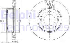 Delphi BG4207 - Тормозной диск autospares.lv