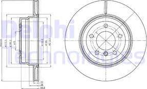 Delphi BG4284 - Тормозной диск autospares.lv