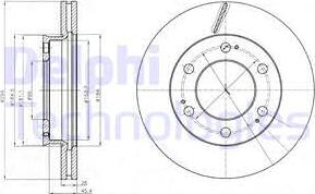 Delphi BG4286 - Тормозной диск autospares.lv