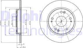 Delphi BG4280 - Тормозной диск autospares.lv