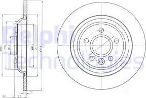 Delphi BG4239C - Тормозной диск autospares.lv