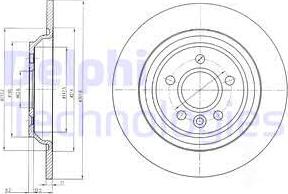 Delphi BG4239 - Тормозной диск autospares.lv