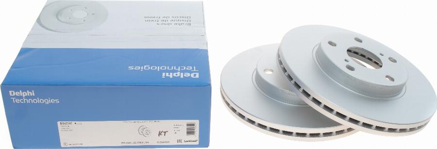 Delphi BG4234C - Тормозной диск autospares.lv