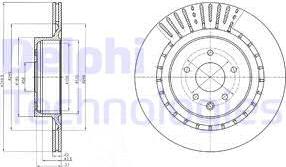 Delphi BG4230C - Тормозной диск autospares.lv