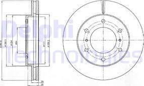 Delphi BG4229 - Тормозной диск autospares.lv