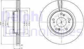 Delphi BG4224 - Тормозной диск autospares.lv