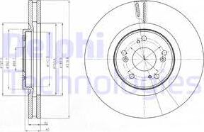 Delphi BG4225 - Тормозной диск autospares.lv