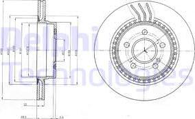 Delphi BG4226 - Тормозной диск autospares.lv