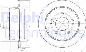 Delphi BG4220 - Тормозной диск autospares.lv