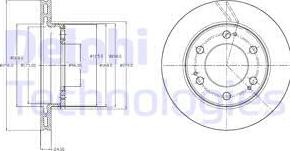 Delphi BG4221 - Тормозной диск autospares.lv