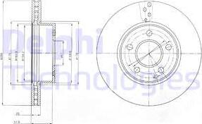 Delphi BG4227 - Тормозной диск autospares.lv