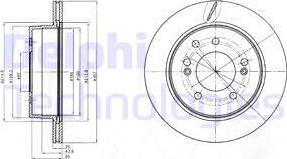 Delphi BG4273 - Тормозной диск autospares.lv