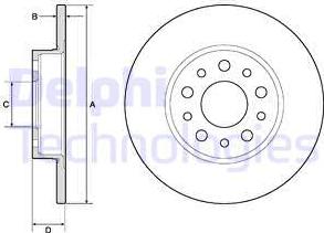 Delphi BG4798C-18B1 - Тормозной диск autospares.lv