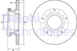 Delphi BG4784C - Тормозной диск autospares.lv