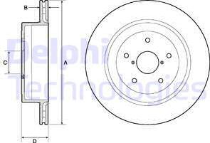 Delphi BG4775C - Тормозной диск autospares.lv