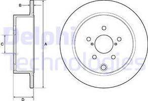 Delphi BG4776C-18B1 - Тормозной диск autospares.lv