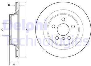 Delphi BG4778C - Тормозной диск autospares.lv